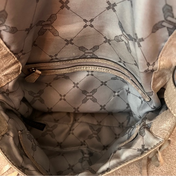 Aimee Kestenberg Gold Metallic Bali 2 Slouchy Foldover Crossbody Bag - Picture 10 of 12